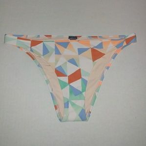 Aerie Geometric Print Cheeky Bikini Bottom